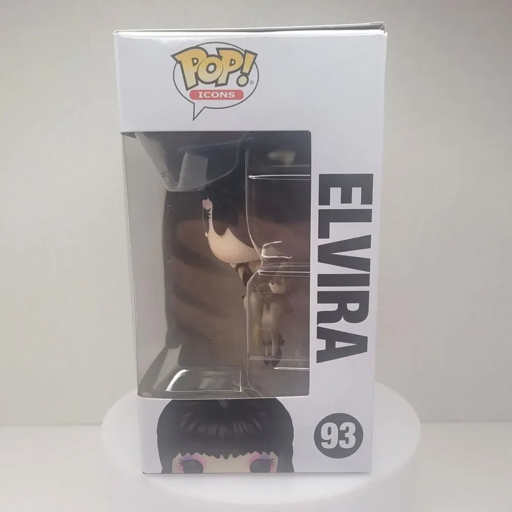 Funko Pop Icons Elvira on Broom Vinyl Figure #93